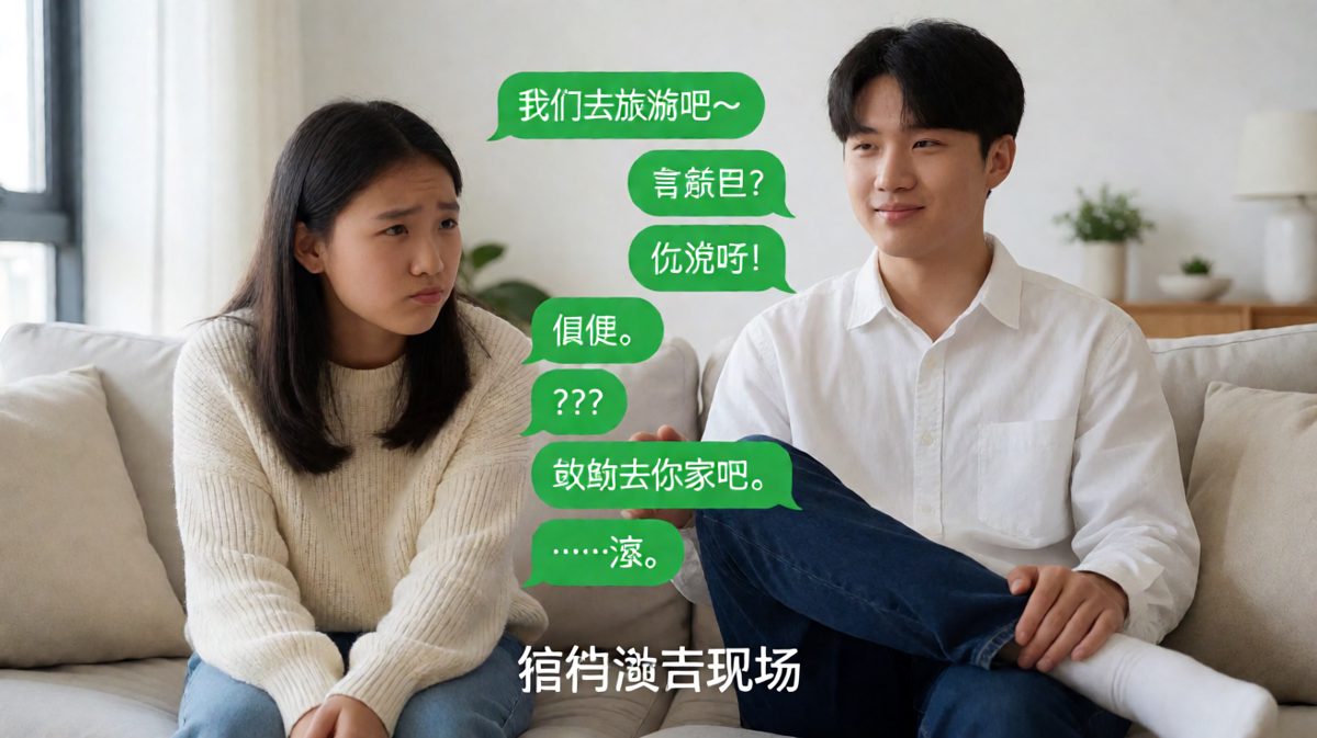 从旅游到「去你家吧」，一句神转折让女生瞬间无语。