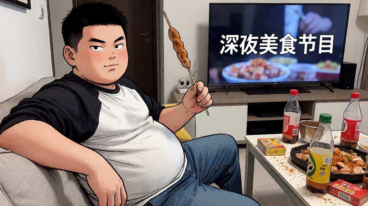 吃饱了，减肥明天再说吧……