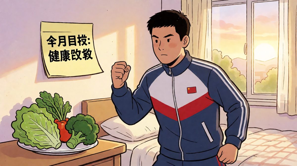 清晨立flag，雄心壮志要健康饮食