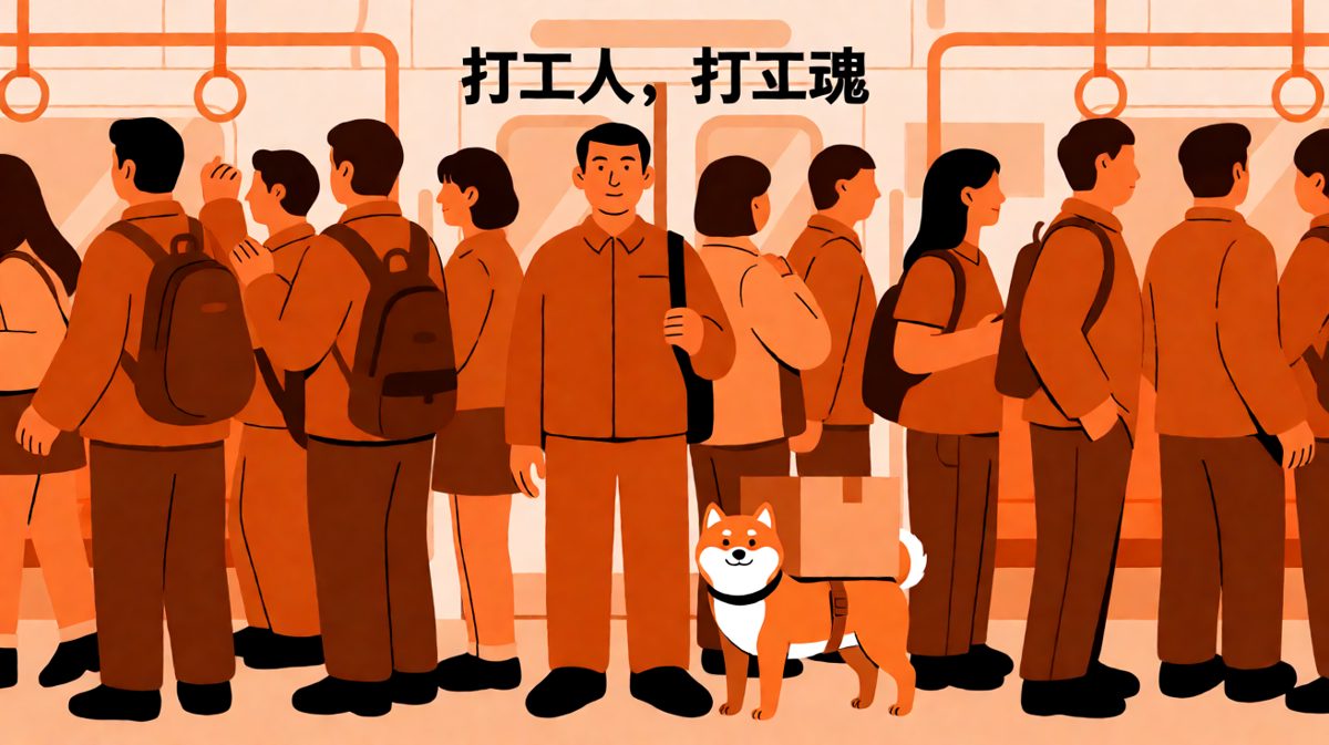 早高峰挤地铁，连狗都比我从容