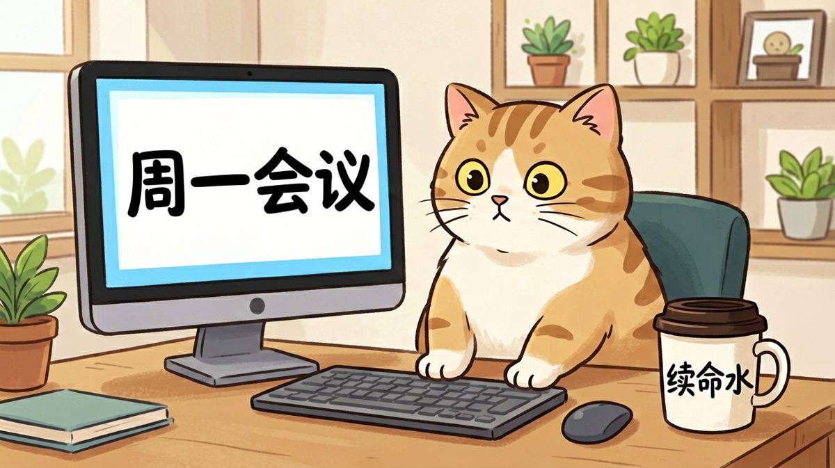 周一早八的打工喵，灵魂已离家出走