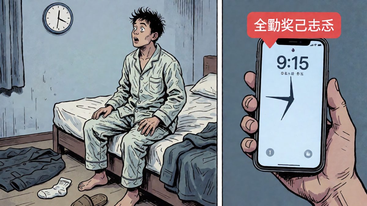 睁眼一看——迟到了三个小时！