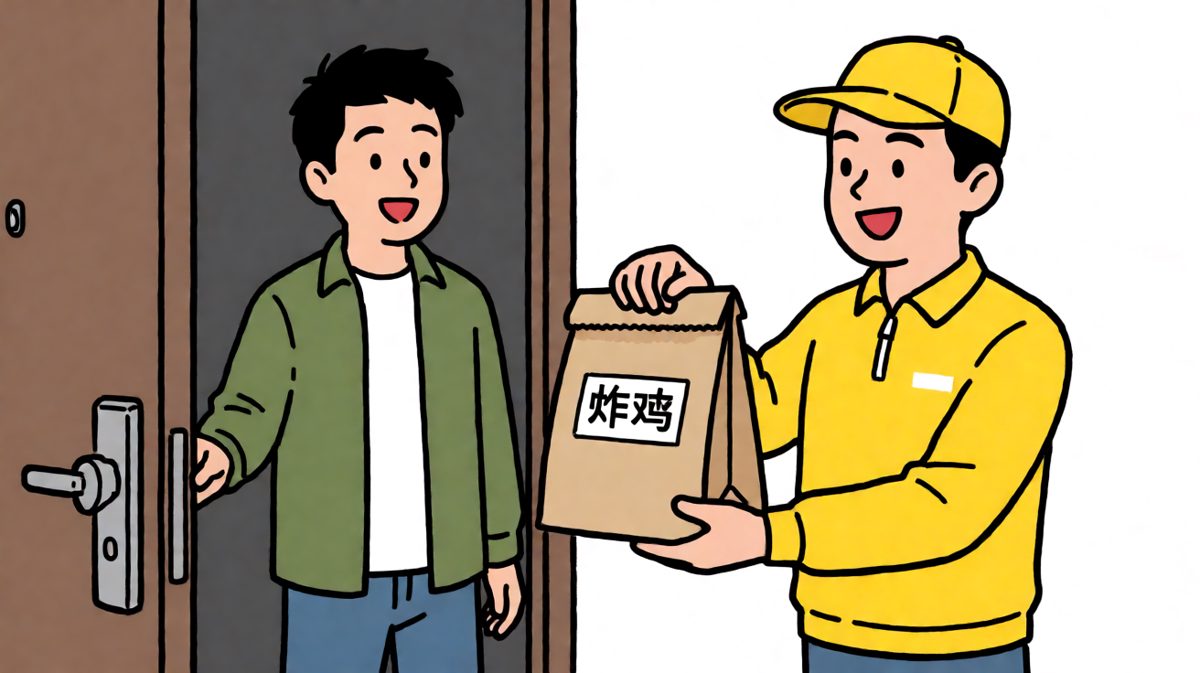 外卖终于到了