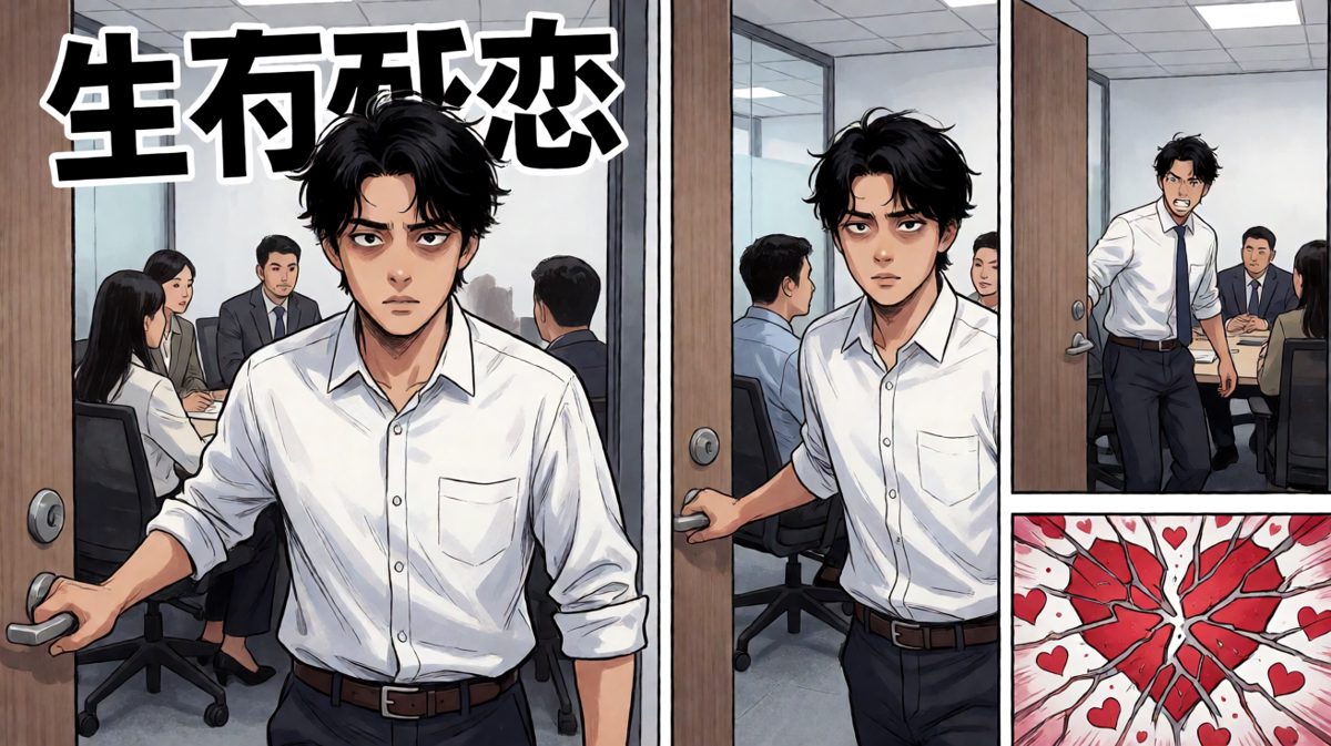 终于到公司，迎接他的是老板死亡凝视。