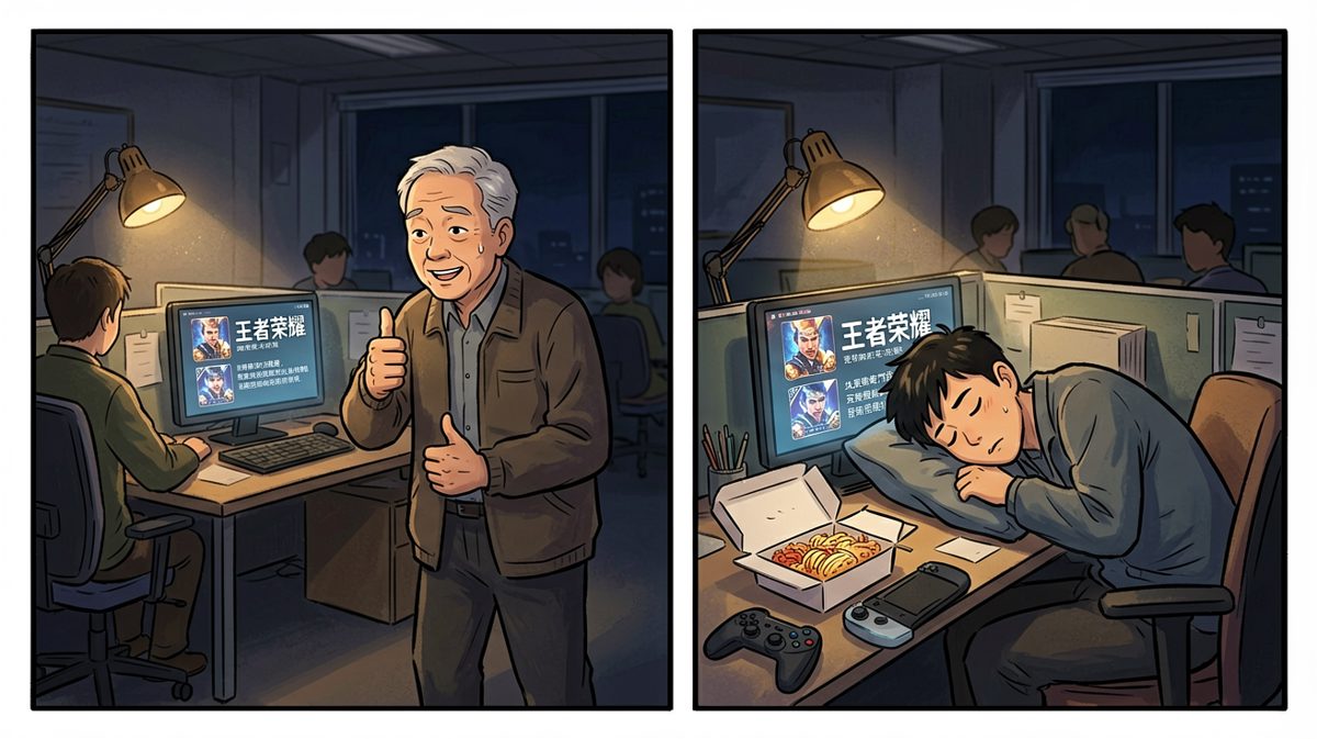 老板以为你在努力工作，其实你在王者峡谷！