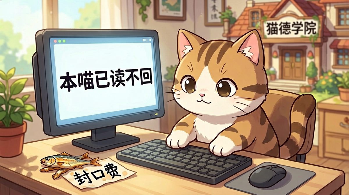 猫德学院优秀毕业生，已读不回是基本功