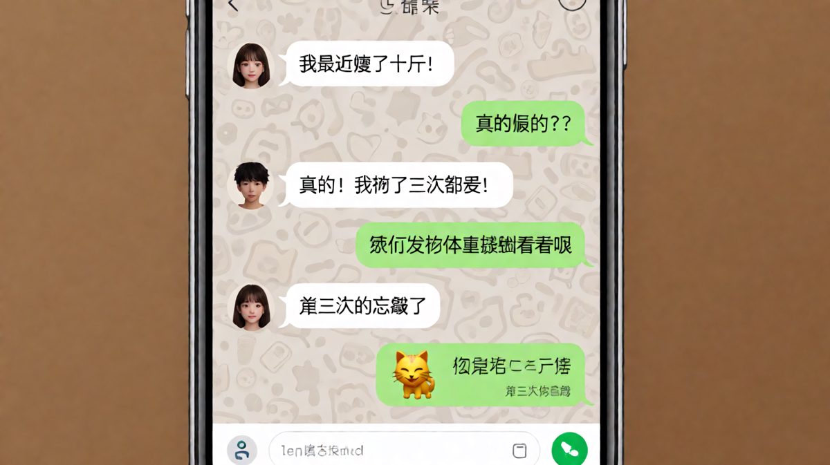 说瘦了十斤，第三次称的时候忘截图了