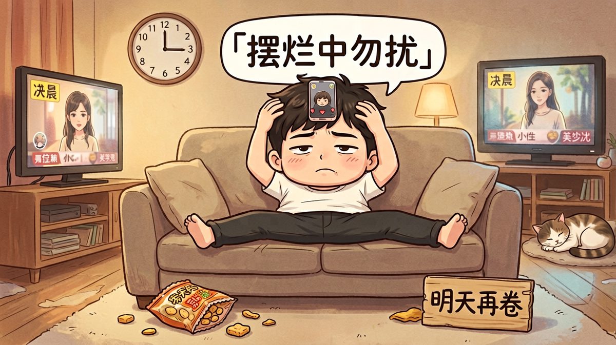 「摆烂」青年的周末标准姿势，谁还不是个躺平高手