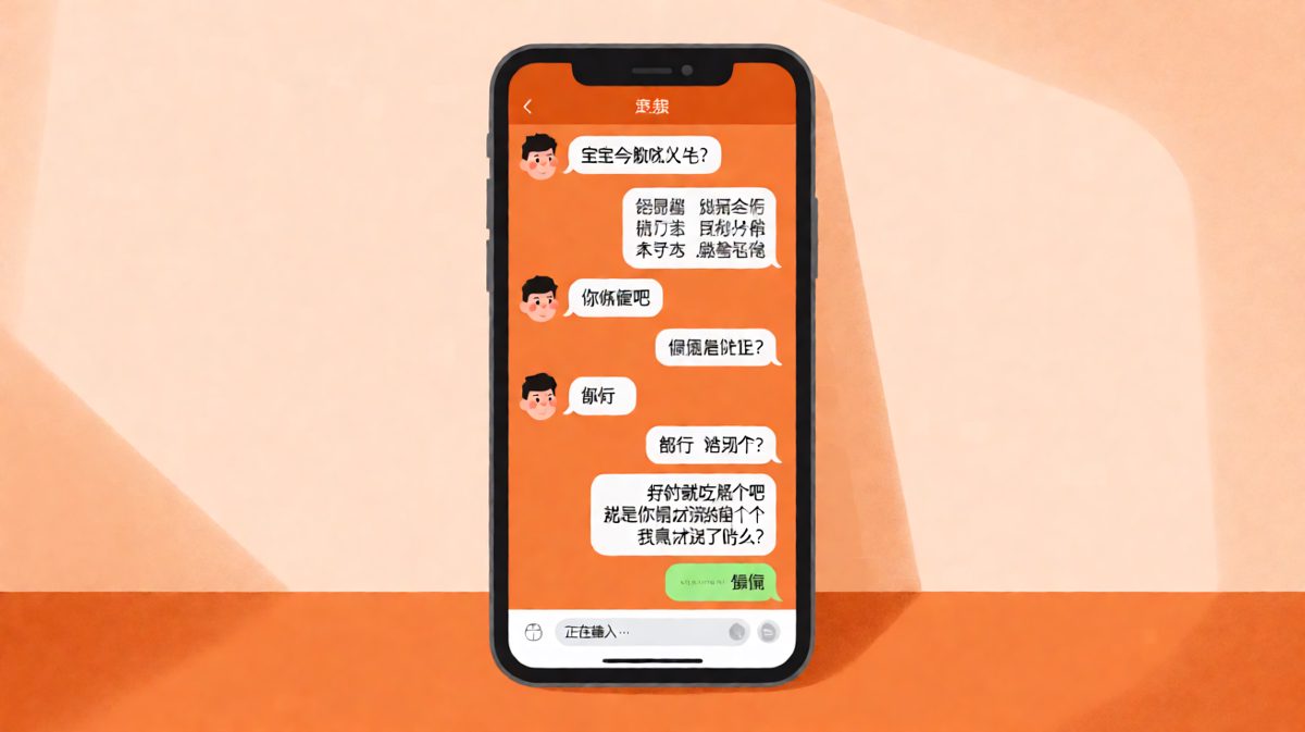 随便两个字终结了一场对话