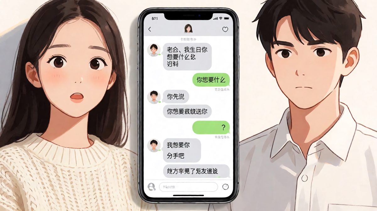 本来想秀恩爱，结果秀出了分手现场。