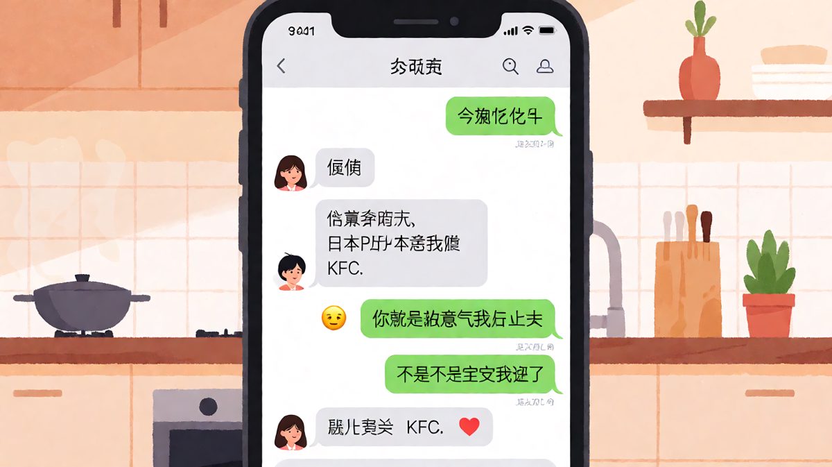 男生说了十几句'随便'，最后被肯德基一句话破防
