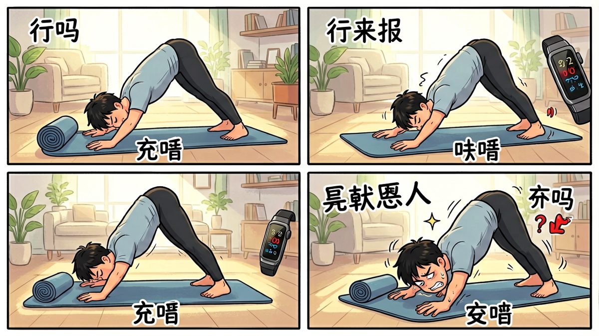 瑜伽还没开始，先给大地行了个大礼。