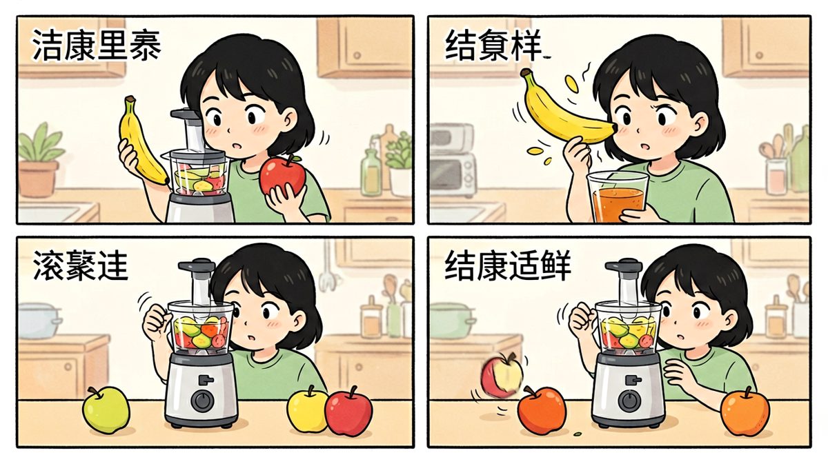 健康果汁没做成，先给自己加了道香蕉帽。