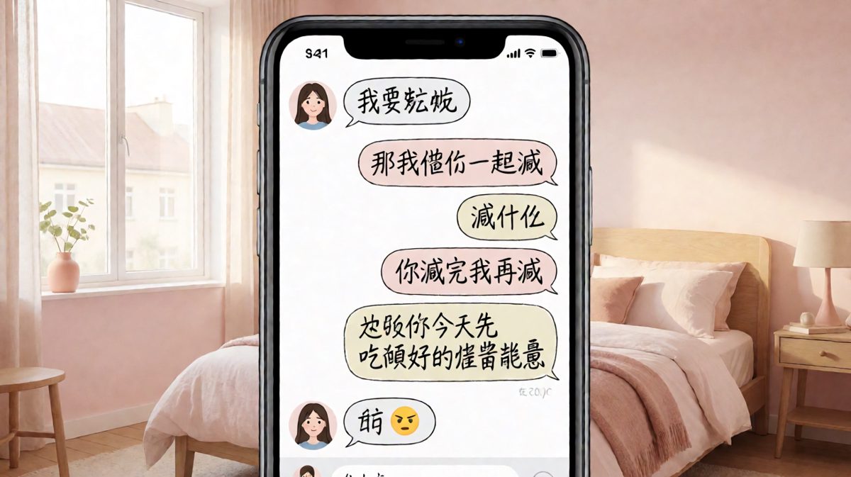 男生用'陪你一起减'的套路反手吃顿好的，女生彻底无语。