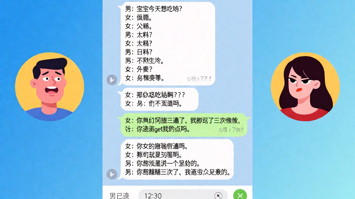 女方连说三次随便，男方越猜越错，最后发现随便本身就是答案