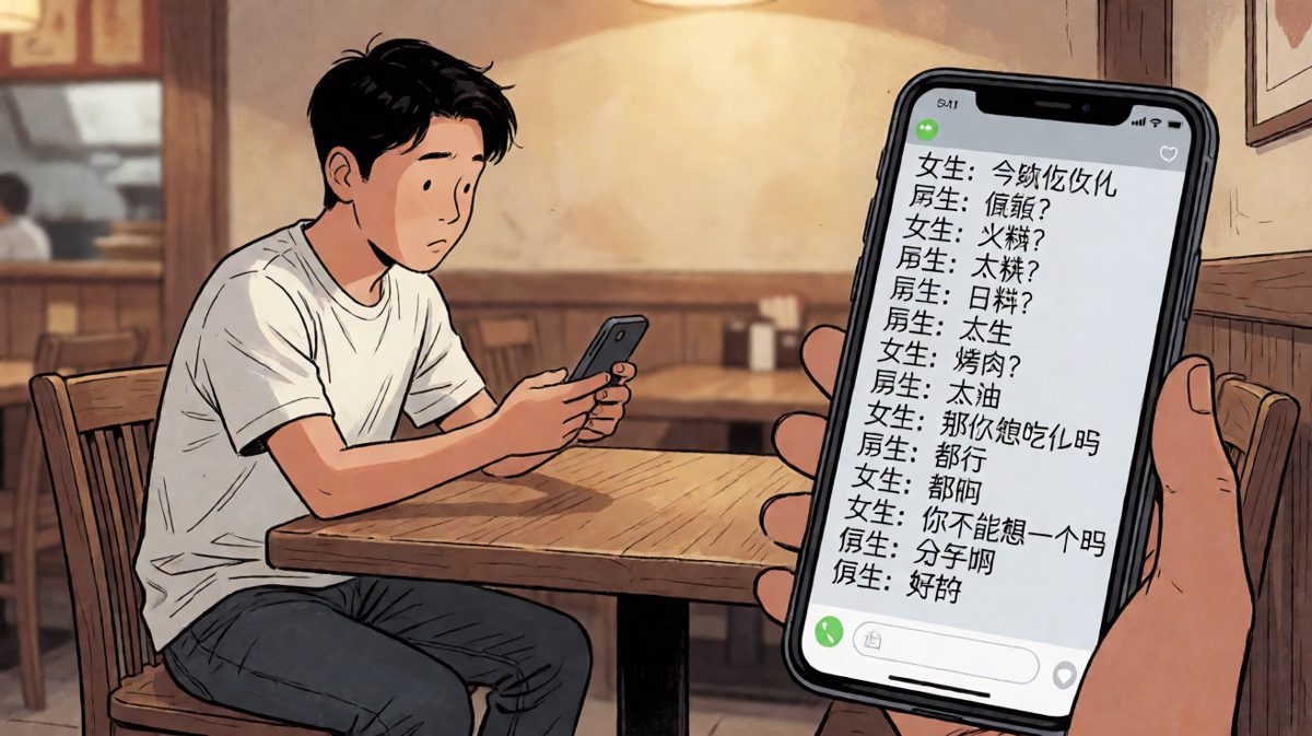 随便吃饭终极难题，男生一句随便聊到分手边缘