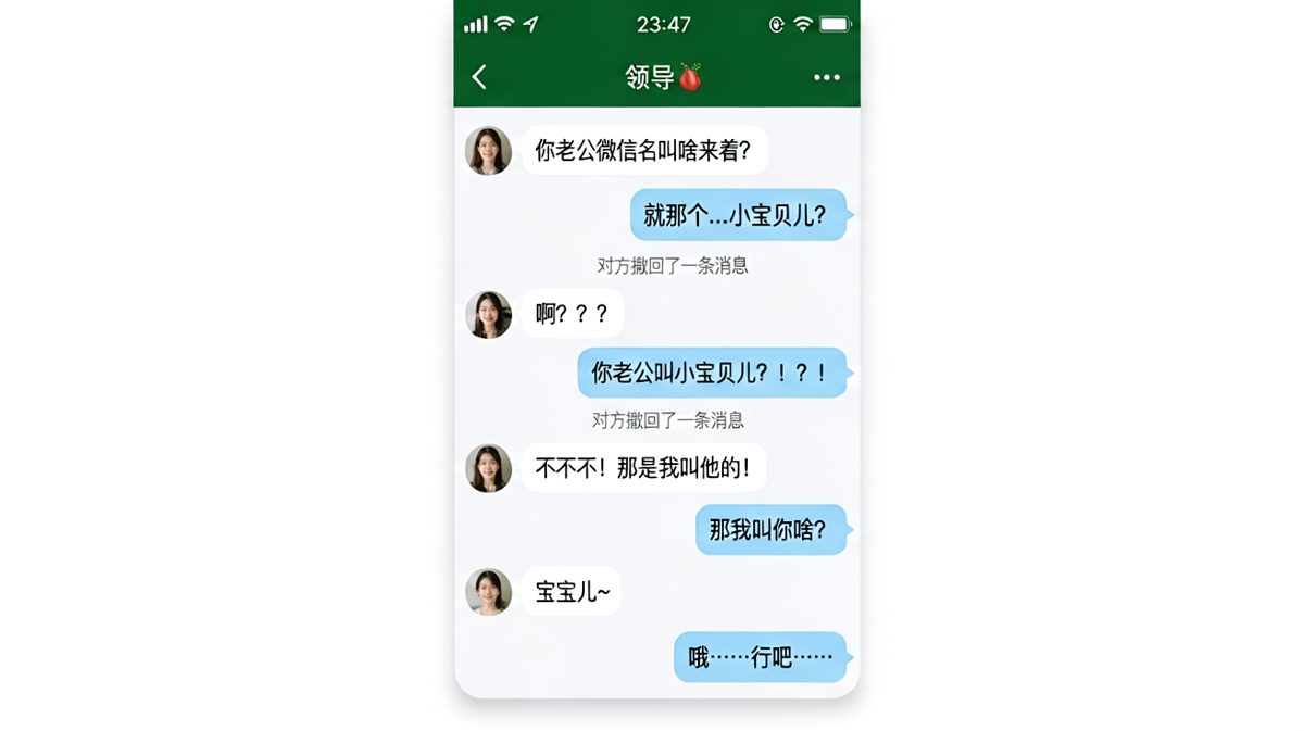 撤回消息也挡不住社死现场