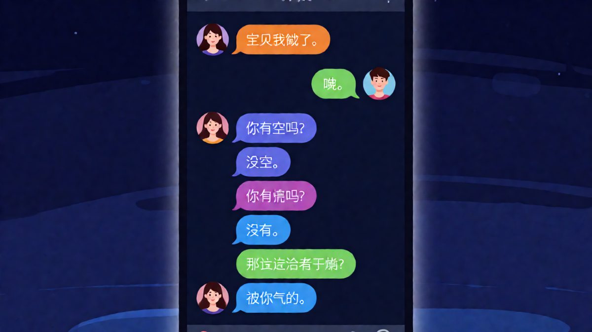 男生半夜饿醒求关心，被女生一句话怼到沉默