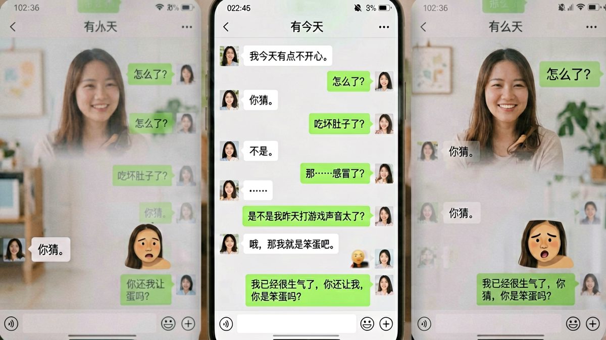 让直男猜心情，本身就是一个不可能的任务。