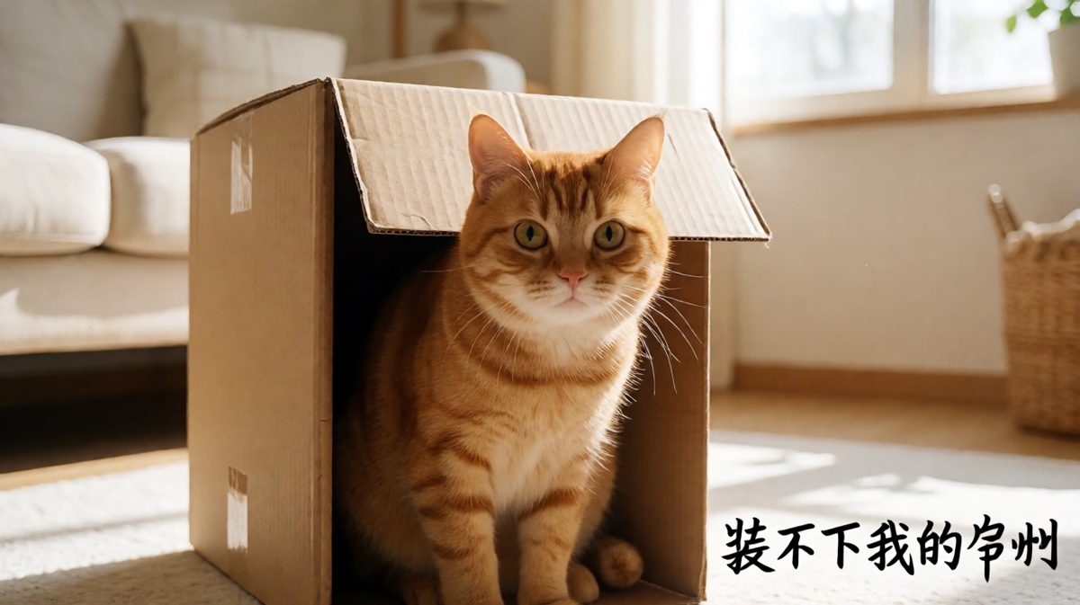 猫：这箱子是我买的，它必须适合我