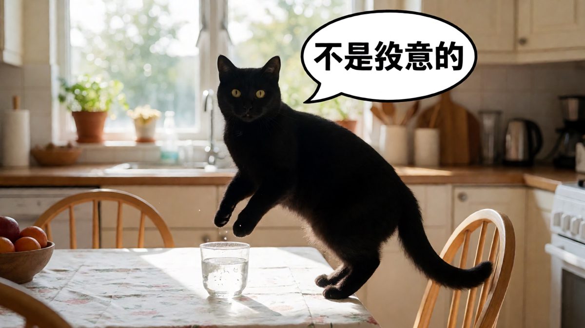 猫：是水先动的手