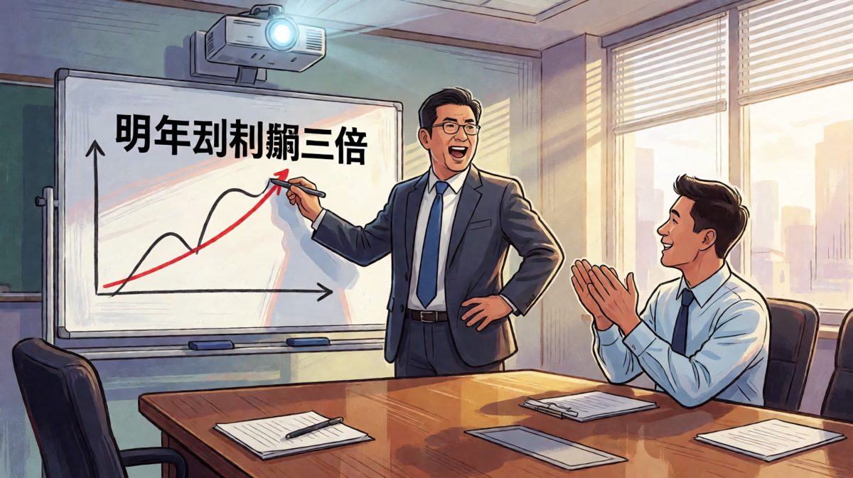 老板画饼现场：明年利润翻三倍！员工拼命鼓掌却不知饼有多大
