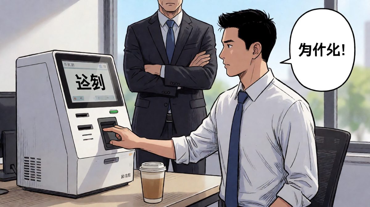 打卡成功，但结果是迟到——一天的噩梦开始了。