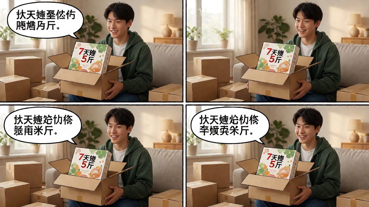 收到心心念念的减肥代餐，兴奋不已