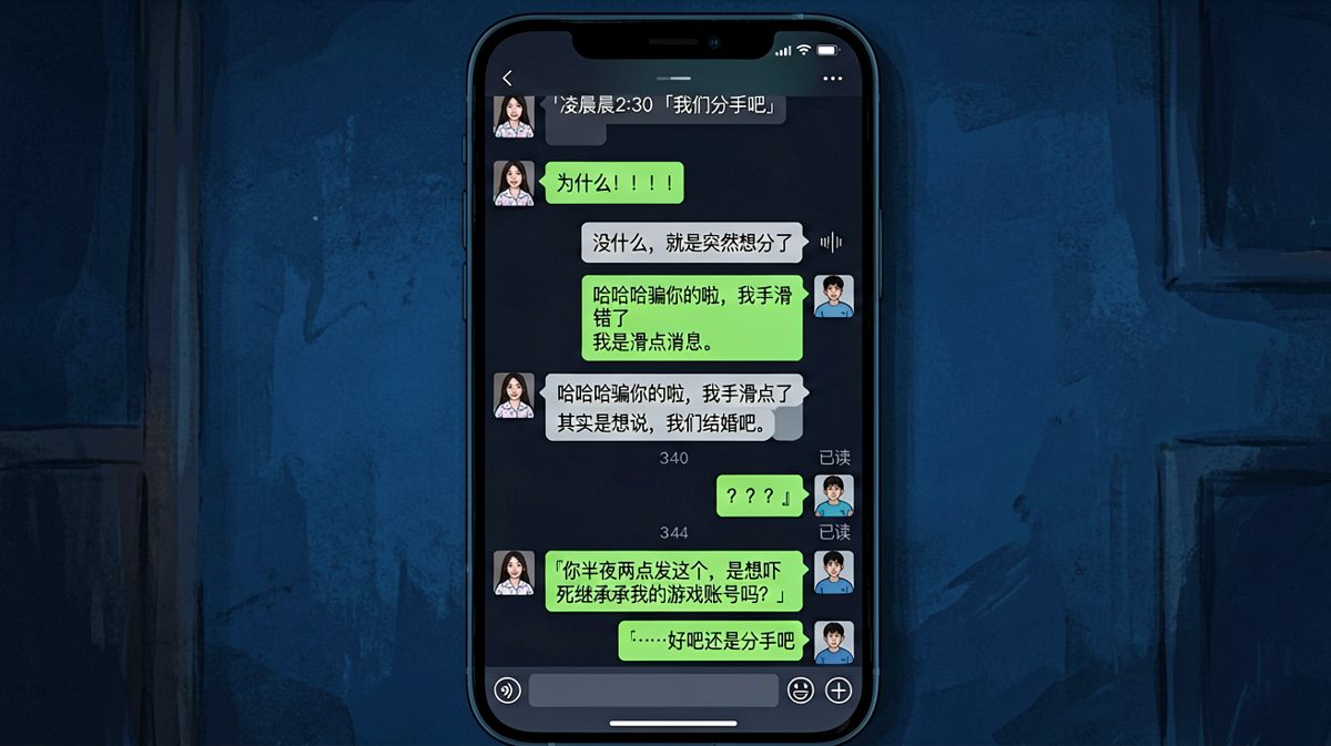 深夜两点一句「分手吧」，反转之后反而更炸了！