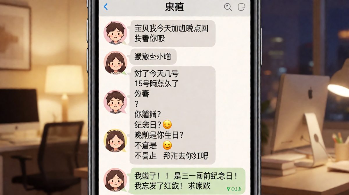 纪念日忘发红包的生死局，直男的脑回路让人窒息
