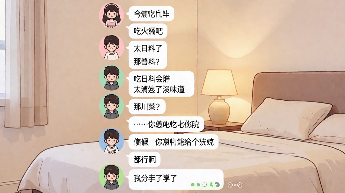 男生被'随便'逼到崩溃，最终选择放手。