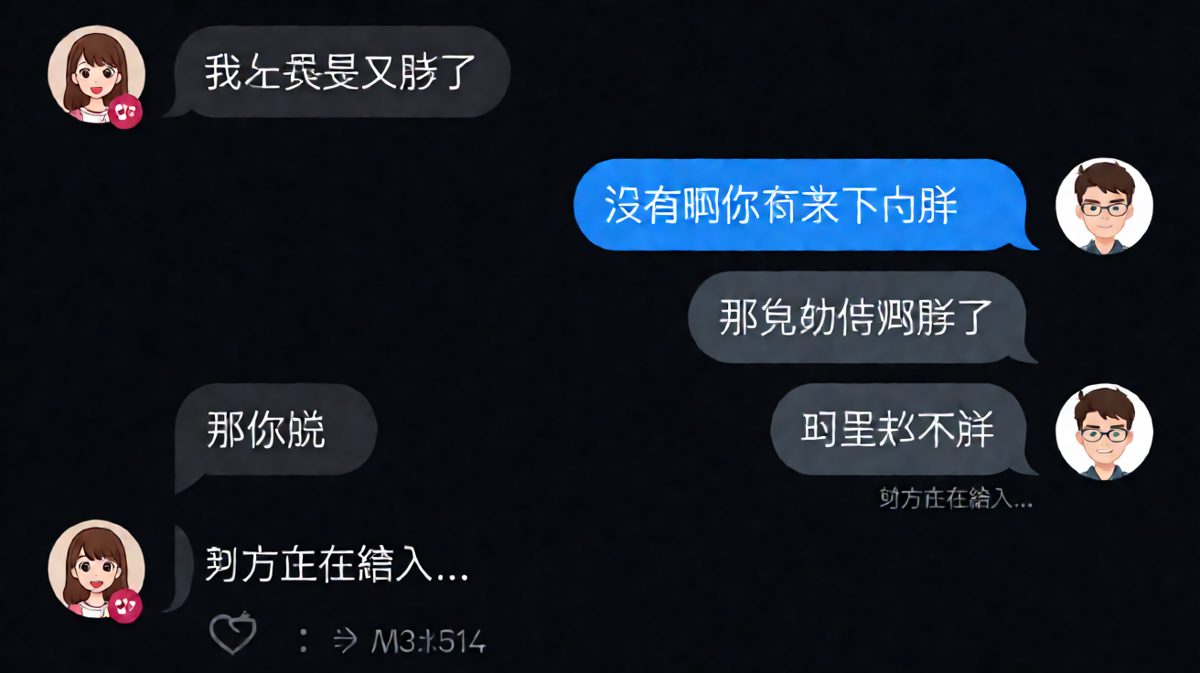 "我是不是又胖了"——男生踩中人生最大陷阱的经典现场。
