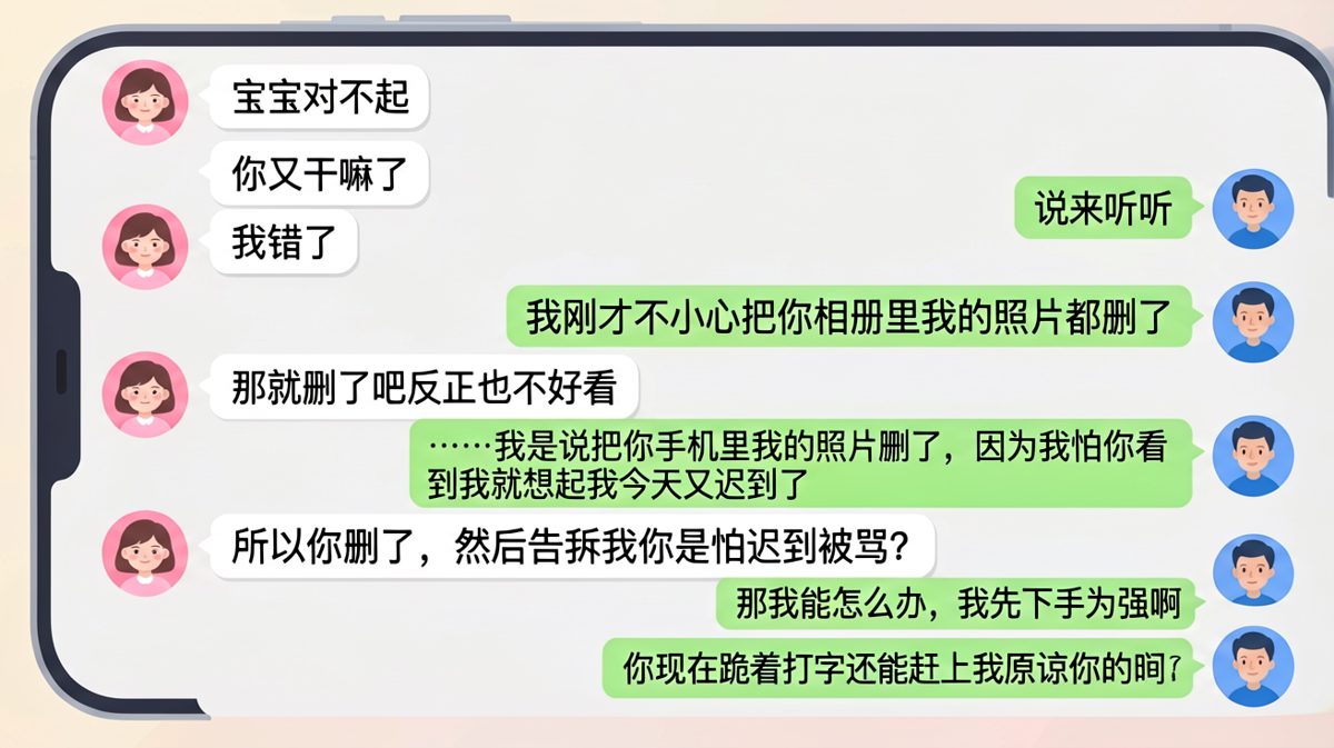 先下手为强的认错方式