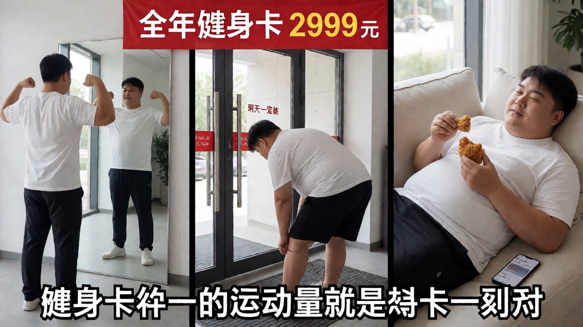 办卡=健身，刷卡那一刻我已经练到了