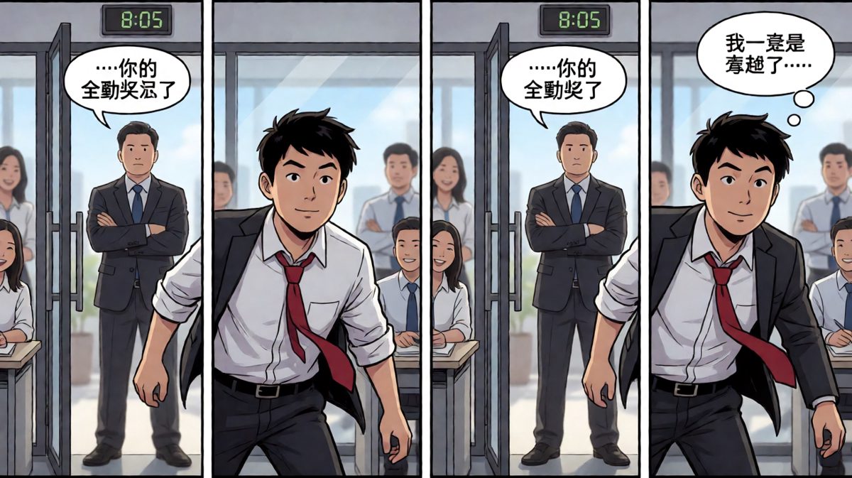 冲到公司的瞬间，发现一切都是幻觉——全勤奖已经死了。
