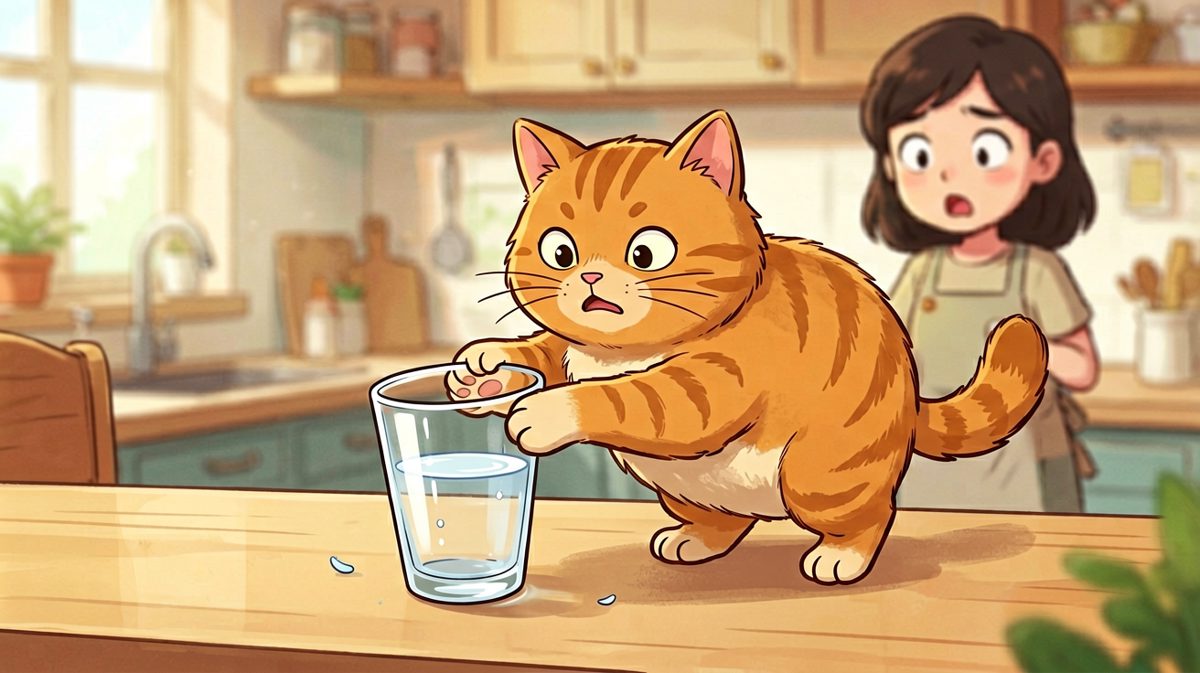 橘猫：我只是想帮杯子跳个广场舞~