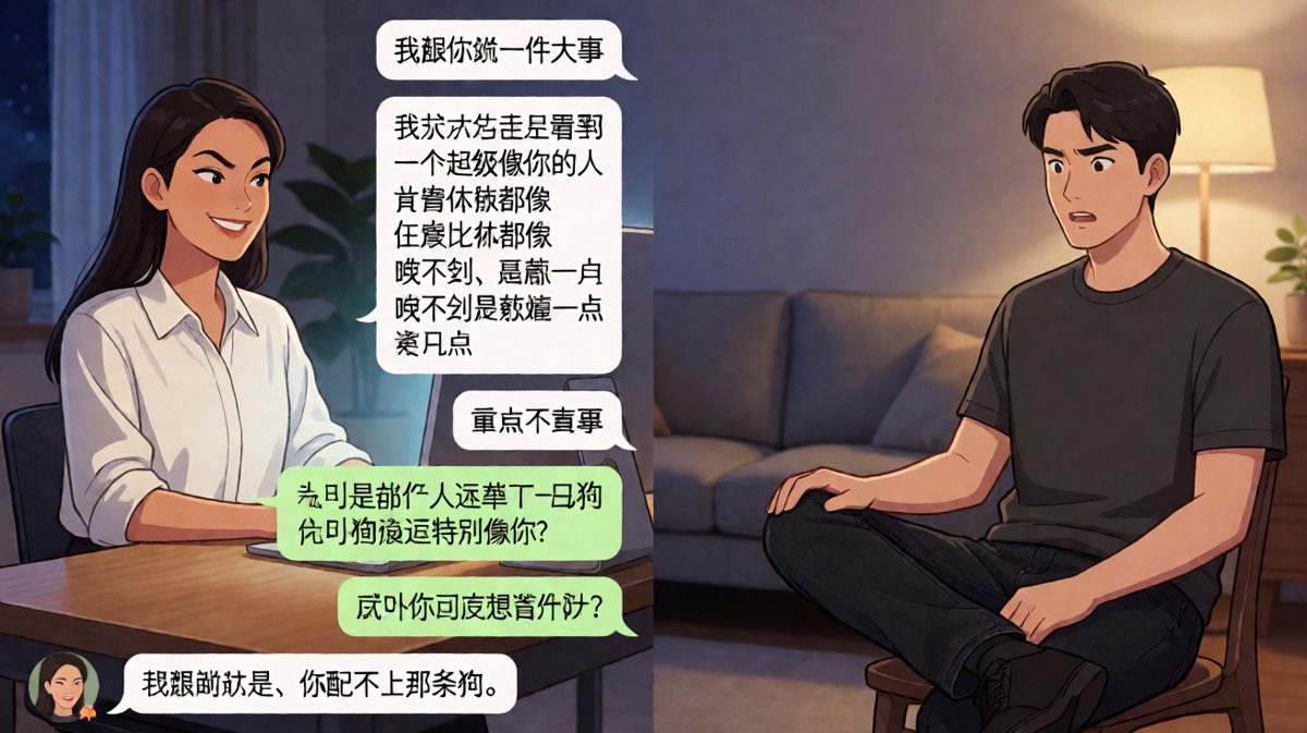 铺垫了八句话，只为最后一句致命暴击