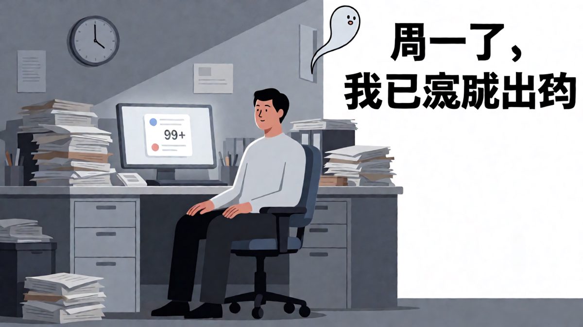 周一的我：肉体在上班，灵魂在度假