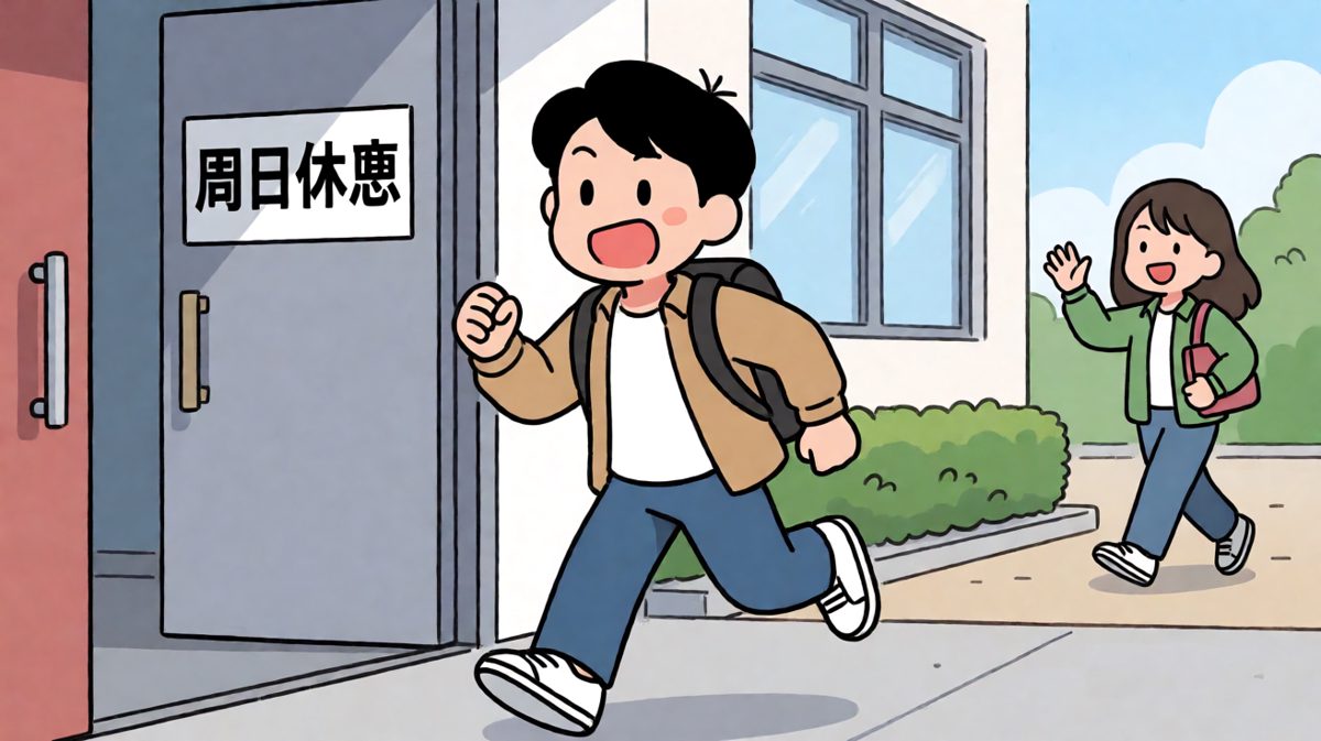 ……今天是周日啊。