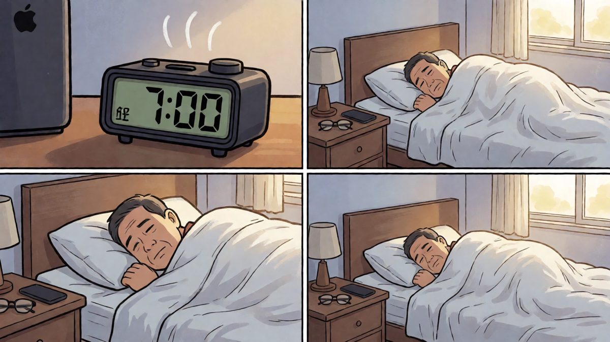 闹钟响了，但我和被窝的爱还在继续