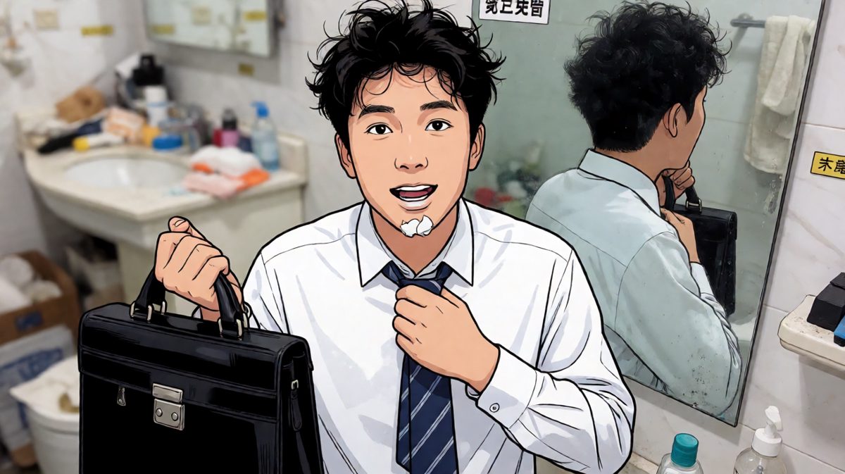 洗漱？不存在的，冲就完事了