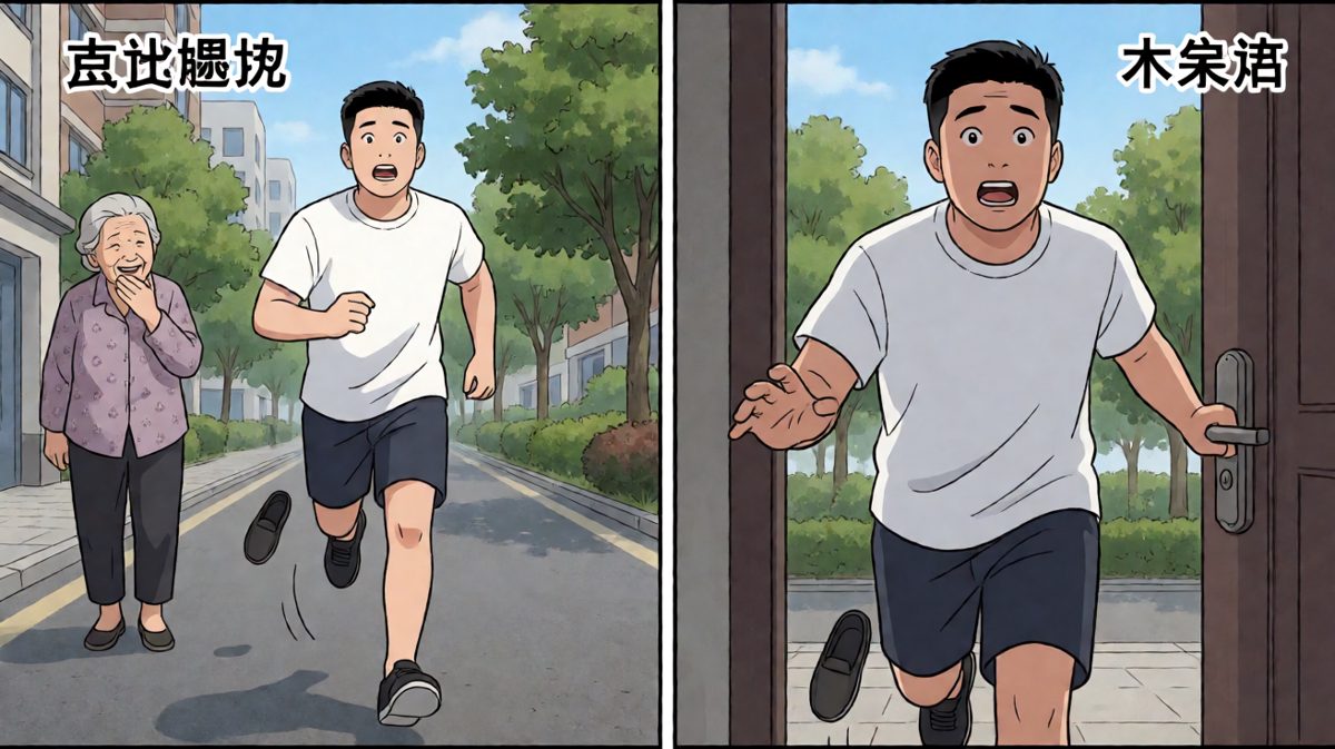 出门第一步：成功以奇葩姿势登场