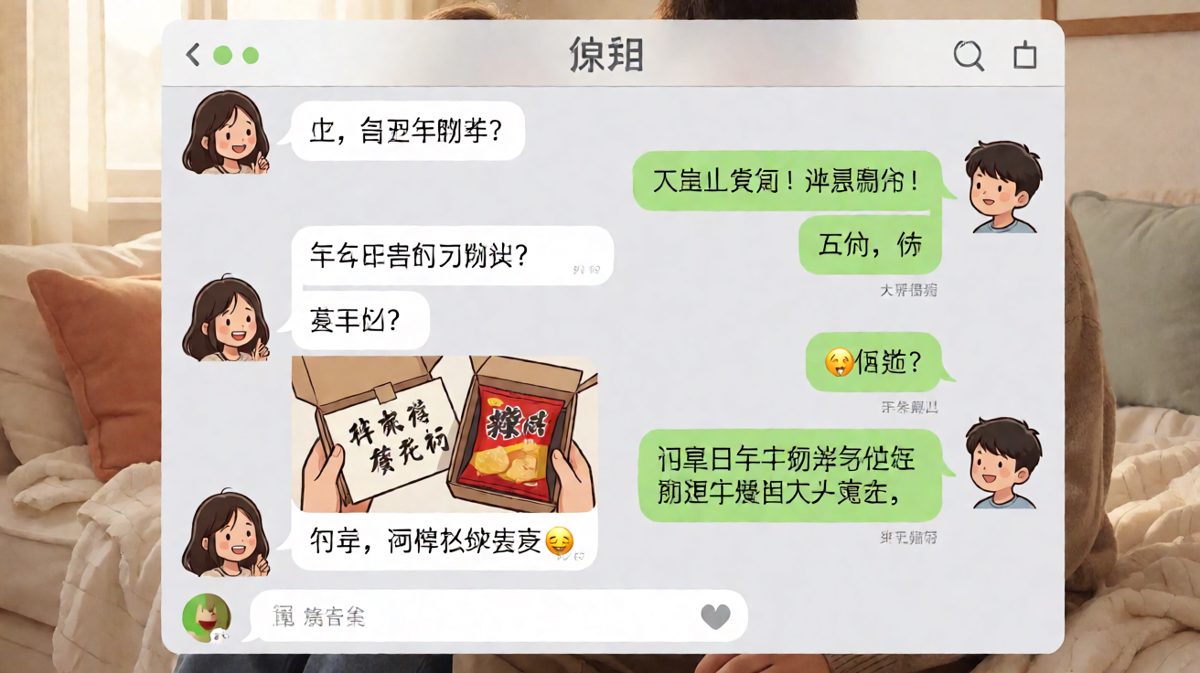 纪念日礼物翻车却意外甜到上头的真实对话。