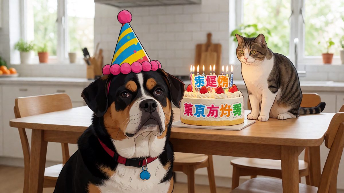 狗狗：这生日谁爱过谁过吧，我的蛋糕被猫吃了