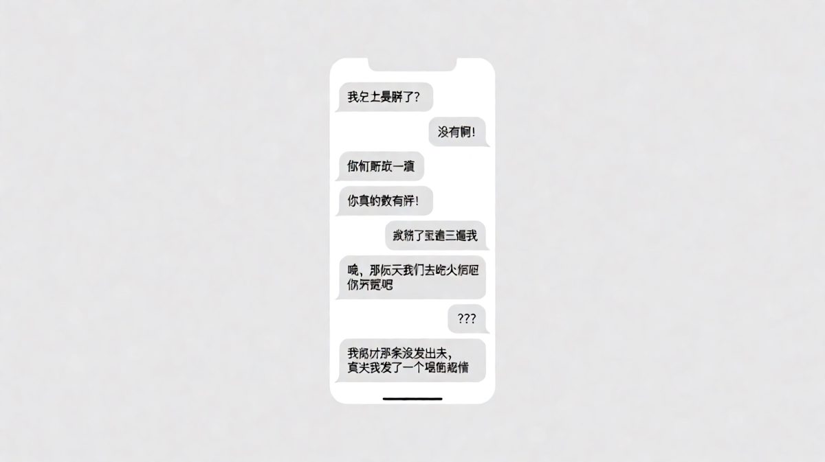 男生以为在答题，女生其实在出题