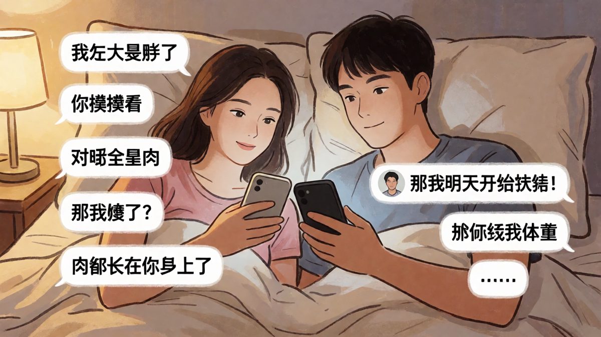 她说自己胖了，结果他反手把她说的每一句变成了调侃。