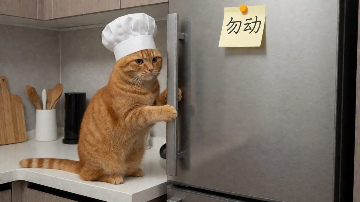 猫：这冰箱里没有我的鱼？不可能！