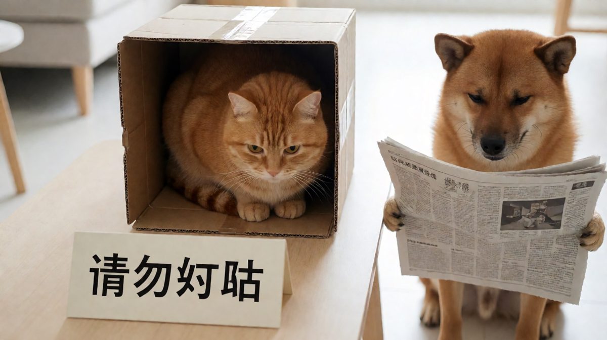 猫：这是我的城堡！狗：你的城堡？