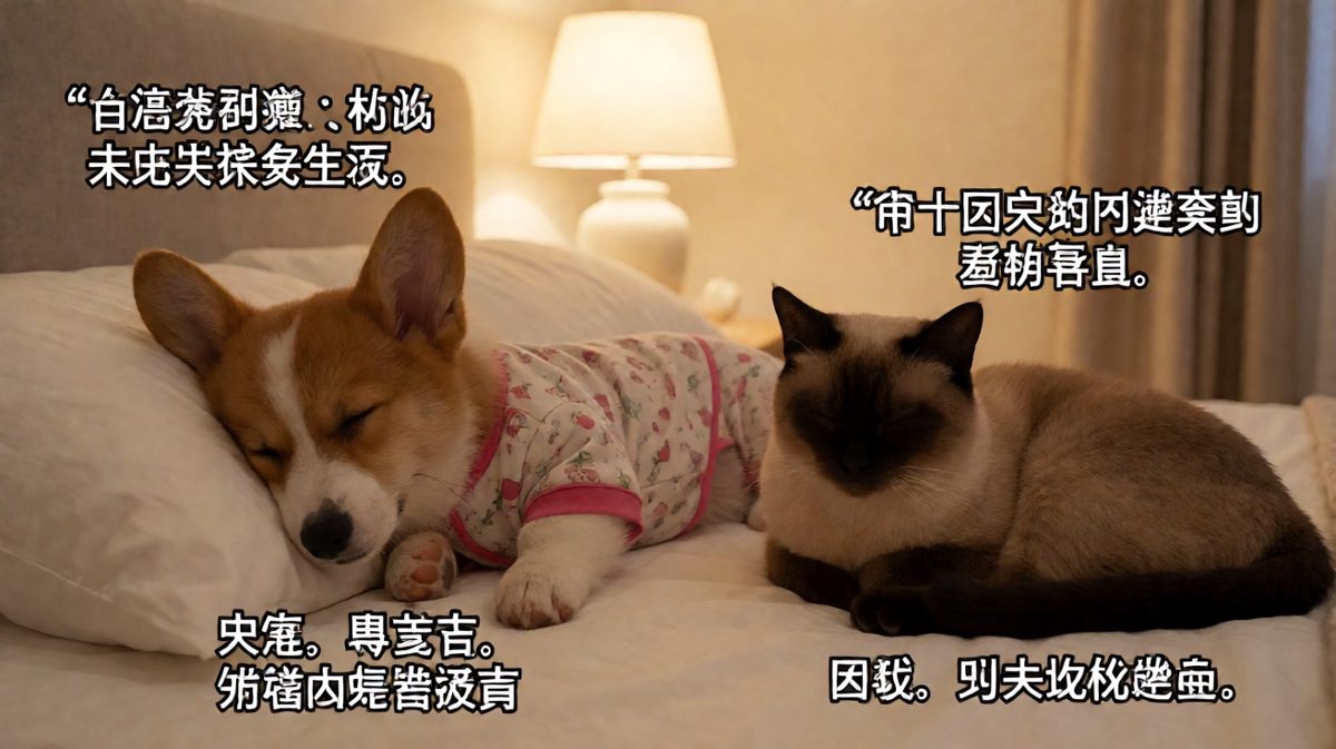 狗：晚安喵！