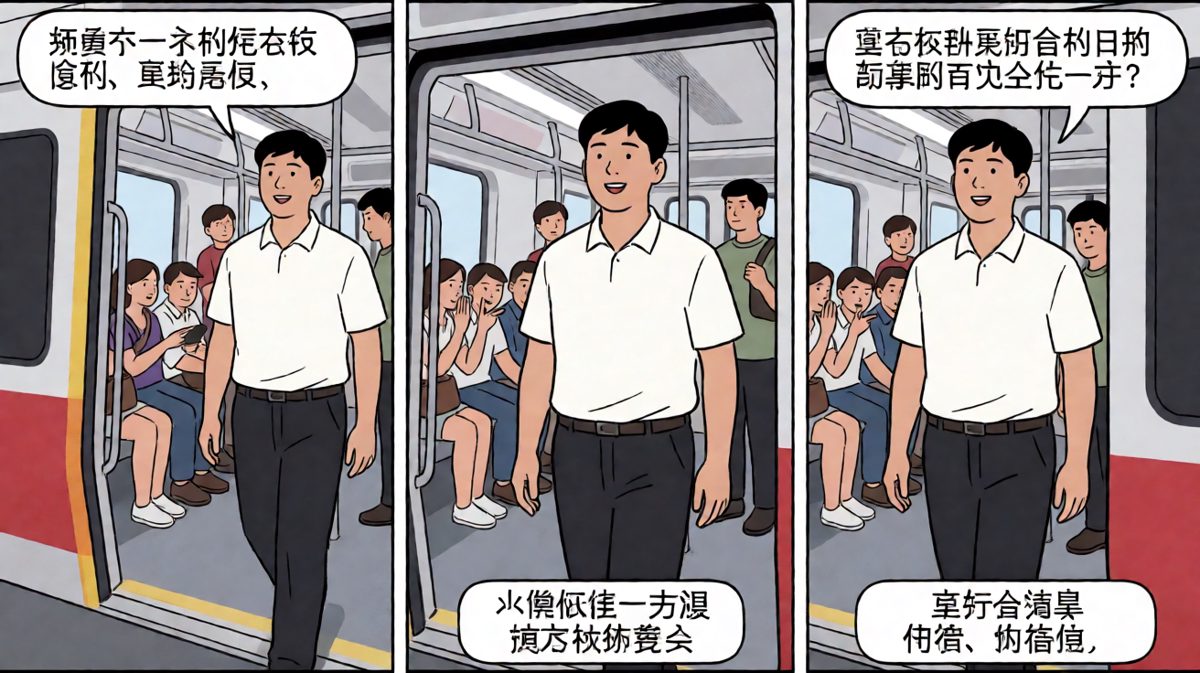 假装淡定，步伐出卖了自己
